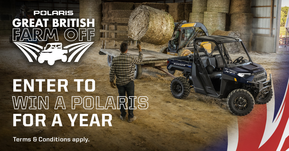 Win a free Polaris vehicle for a year with Polaris’ “Great British Farm Off”